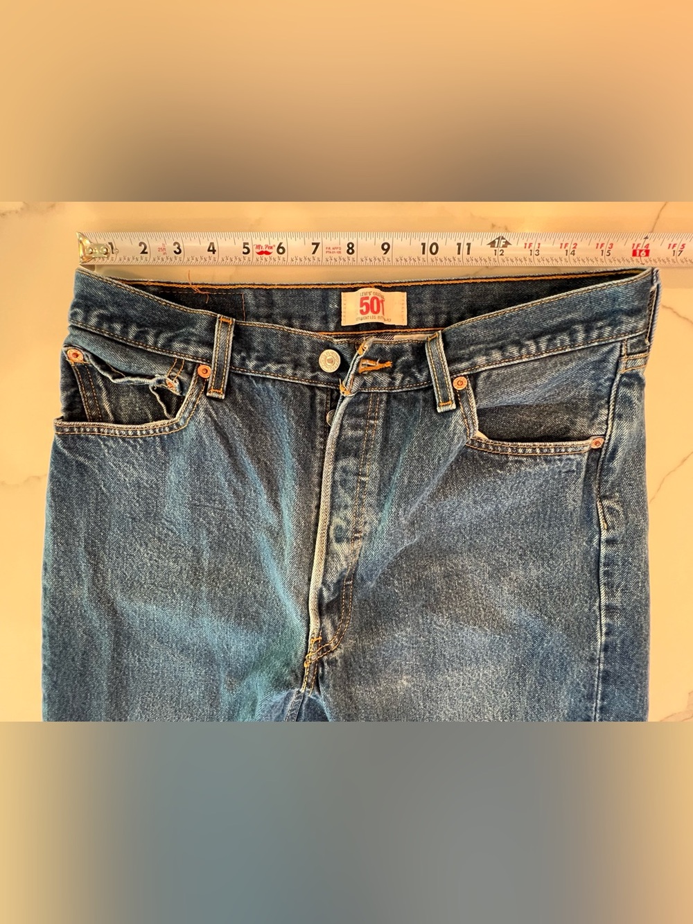 Vintage Levis Men's Blue Denim Jeans - Picture 5 of 12